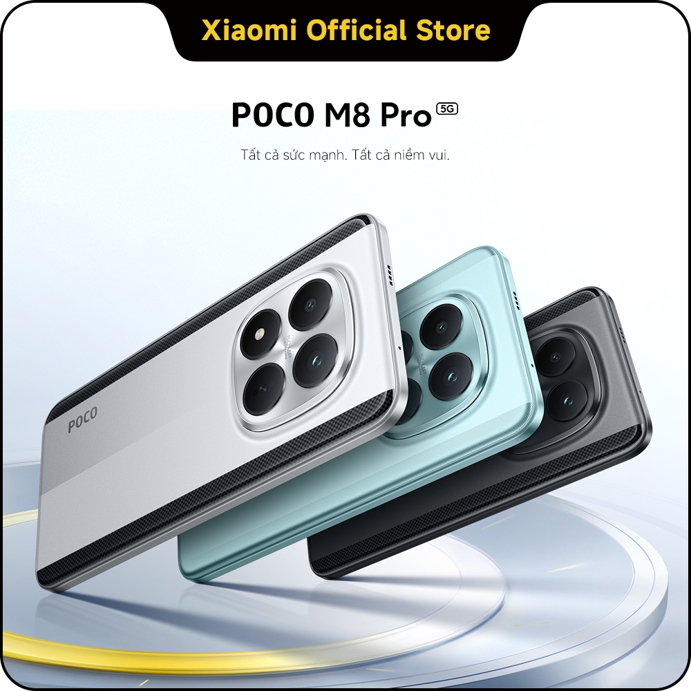 Điện thoại thông minh POCO M8 PRO 5G (8+256GB|12+512GB)|Pin 6.500mAh (typ) siêu lớn|Màn hình AMOLED CrystalRes 1.5K | BigBuy360 - bigbuy360.vn