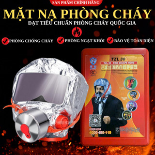 Mặt Nạ Phòng Cháy, Chống Khói, Phòng Độc Chuẩn Quốc Gia, Mặt Nạ Phòng Cháy Cho Trẻ Em, HSD 3 Năm