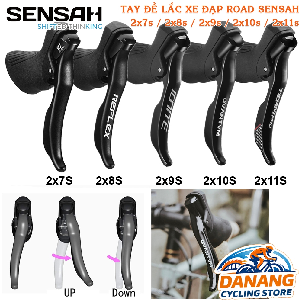 Tay Đề Lắc Xe Đạp Road SENSAH – 2x7S 2x8S 2x9S 2x10S 2x11S – Chính Hãng