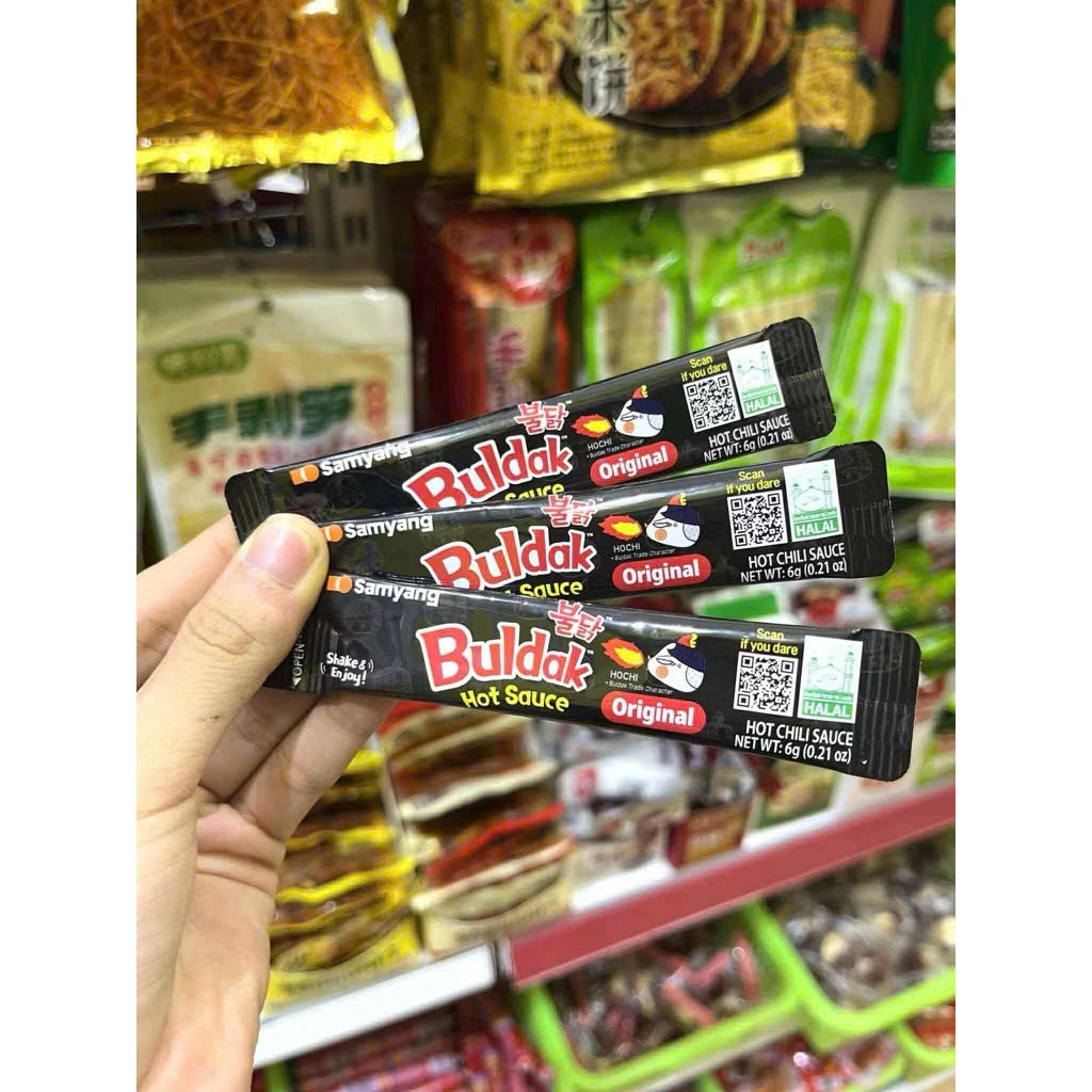 (Combo 10 gói) Sốt cay samyang gói 6g, 10 gói sốt gà cay samyang tuýp 6g