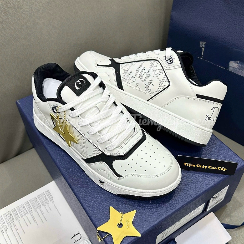 Giày Thể Thao B27 Full Trắng Viền Đen Nam Nữ Hàng Quảng Châu