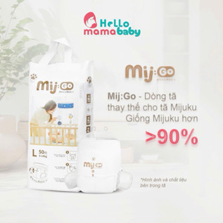 BỈM MIJGO/ TÃ MIJGO Bo Mông (dán và quần , thấm hút tốt, mỏng chỉ 0.2 cm,đủ size: S,M,L,XL, XXL, 3xl ,4xl,5xl,50 cái)