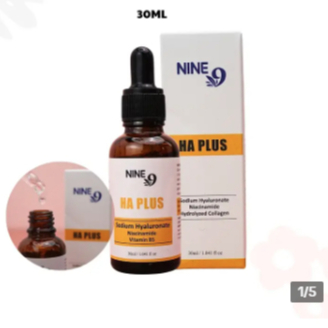 Serum HA++ NINE9 Hỗ Trợ Cấp Ẩm Phục Hồi, Căng Bóng, Giảm Nhăn Trắng Da 30ml