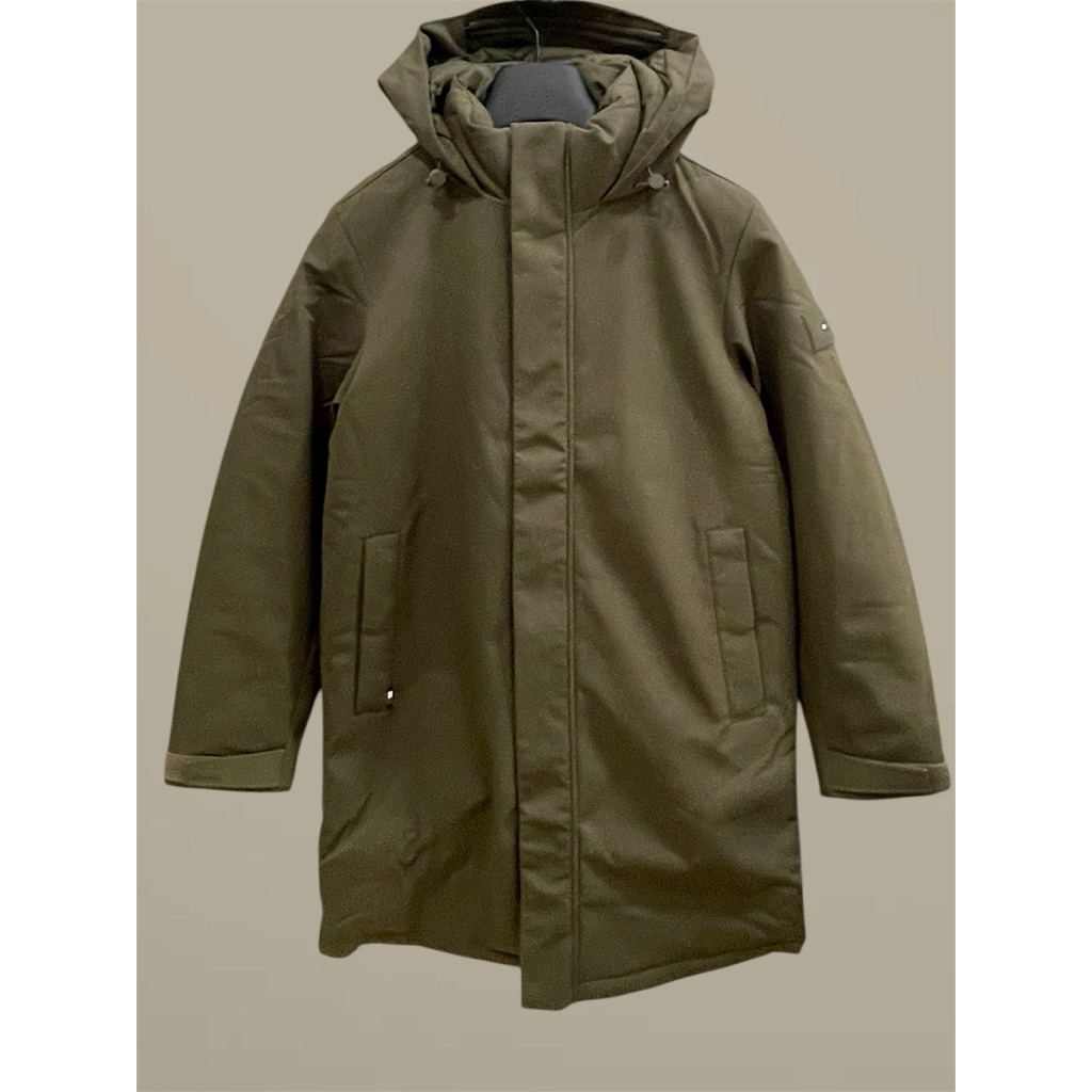Áo Khoác Parka Dáng Dài Nam Có Mũ – Tech Padded Parka Cao Cấp Mỹ | Chống Nước, Giữ Ấm | New Full Tag