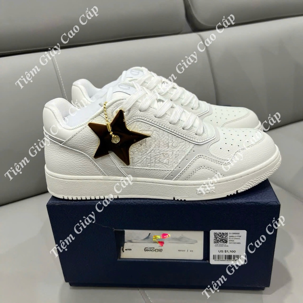 Giày Thể Thao B27 Full Trắng Vân Chìm Nam Nữ Hàng Quảng Châu