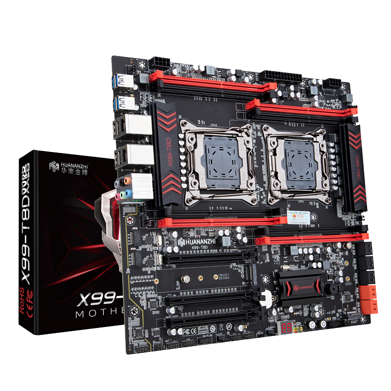 Mainboard HUANANZHI X99 T8D (RAM-4/Dual-XEON/NVMe/Dual-LAN)