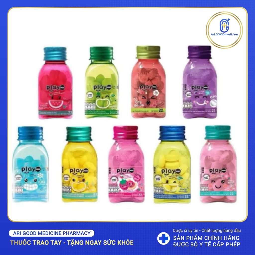 Kẹo PLAY MORE Kẹo Ngậm The Thơm Miệng Không Đường - 22G