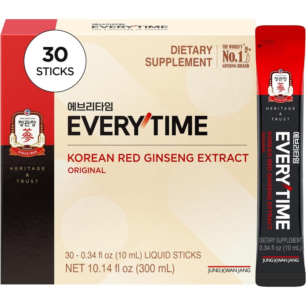 Everytime Korean Red Ginseng Extract liquid stick is compact and perfect for your  Red Ginseng Extra
