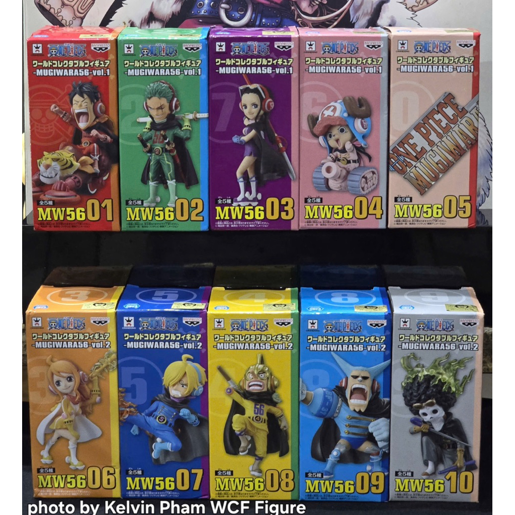 (Full set không lẻ) mô hình WCF chính hãng Bandai Nhật Bản One Piece Mugiwara Germa 56 Vol 1+2 Team 