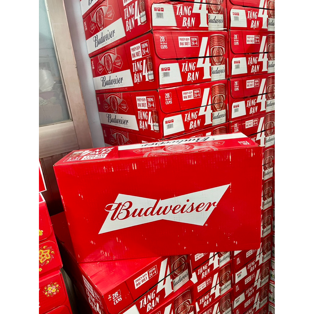 [CHÍNH HÃNG][PHIÊN BẢN 24 LON + TẶNG 4 LON] BIA BUDWEISER LON 250ml