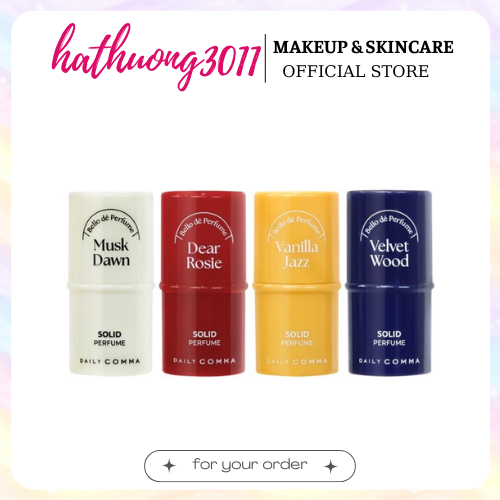 [Bill Daiso] Nước hoa sáp thanh lăn Daily Comma Daiso Hàn Quốc