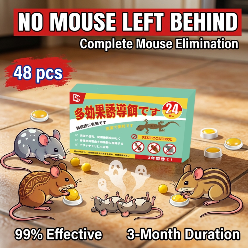 🐭100 năm không có chuột🐭 WQC Thuốc diệt chuột Diệt chuột Đuổi chuột 1 hộp 24 viên