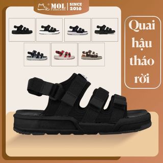 Sandal vento nv1001bb quai hậu tháo rời đế cao su 3 quai ngang thời trang đi học dạo phố nam nữ