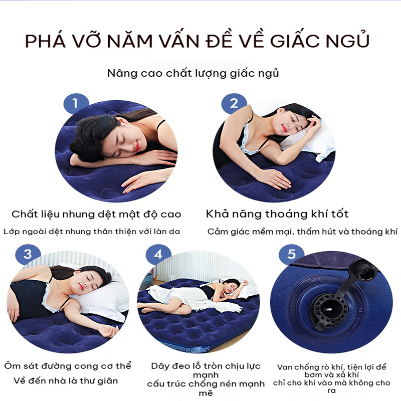 MY Nệm topper nệm hơi bơm hơi chỉ với một cú nhấp chuột, giao hàng trong 24 giờ | BigBuy360 - bigbuy360.vn