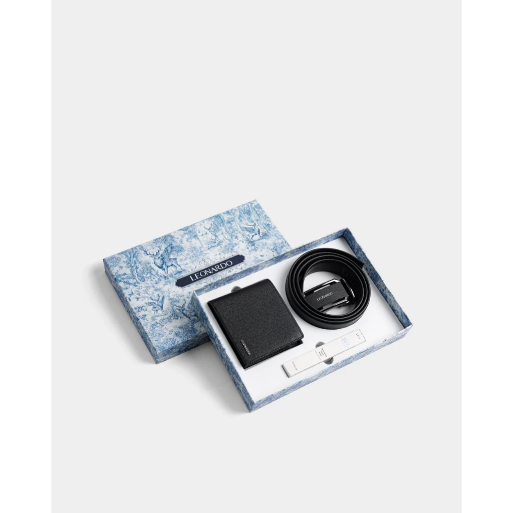 Combo Lịch Lãm 8 - Thắt Lưng Quickfit Steven, Ví Mercury RFID và Nước Hoa Leonardo