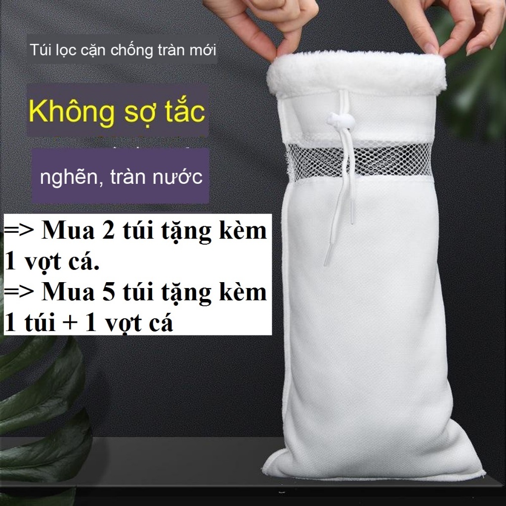 (Mua 2 tặng 1) Túi lông lọc nước chuyên dùng cho bể cá cảnh. (Túi thường-Túi chống tràn)