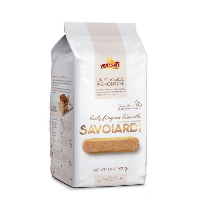 Bánh Lady Finger Savoiardi túi màu trắng, làm Tiramisu 400g