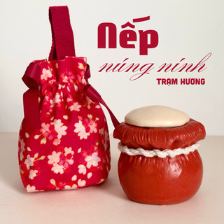 Nến Thơm Tết NẾP NÚNG NÍNH dùng làm Quà Tặng Tết Mùa Xuân Decor Thủ Công Trạm Hương