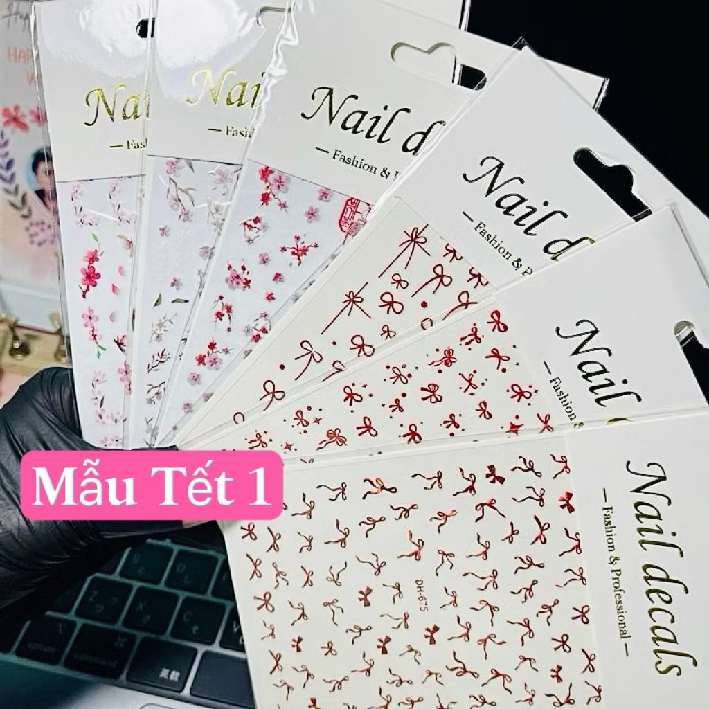 Combo 6 tấm sticker Tết 2026
