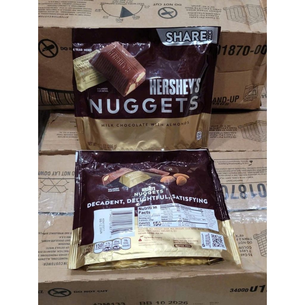 Socola túi nhỏ của Hershey's dòng Nuggets và Kisses