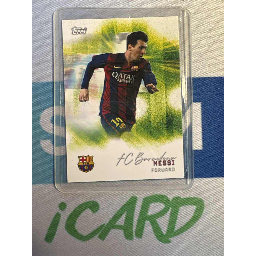 Thẻ bóng đá N144 Lionel Messi FC Barcelona Topps FC Barcelona Team Set 2025