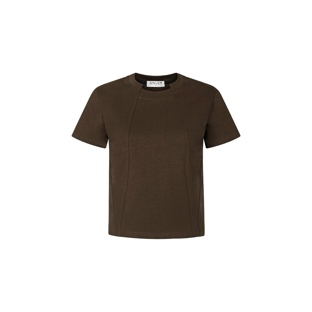REVOLT | ÁO THUN "PATCHED MINI TEE" *Brown