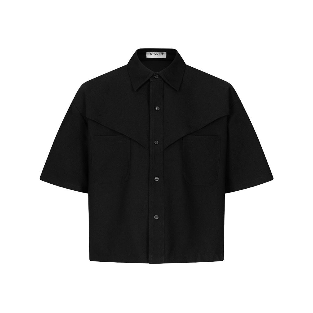 REVOLT | ÁO SƠ MI BOXY "AERIS BOXY SHIRT" *Black