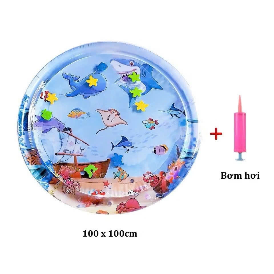 [TẶNG BƠM] Thảm nước, nệm nước nhún cho bé Thảm nước cho bé nằm chơi