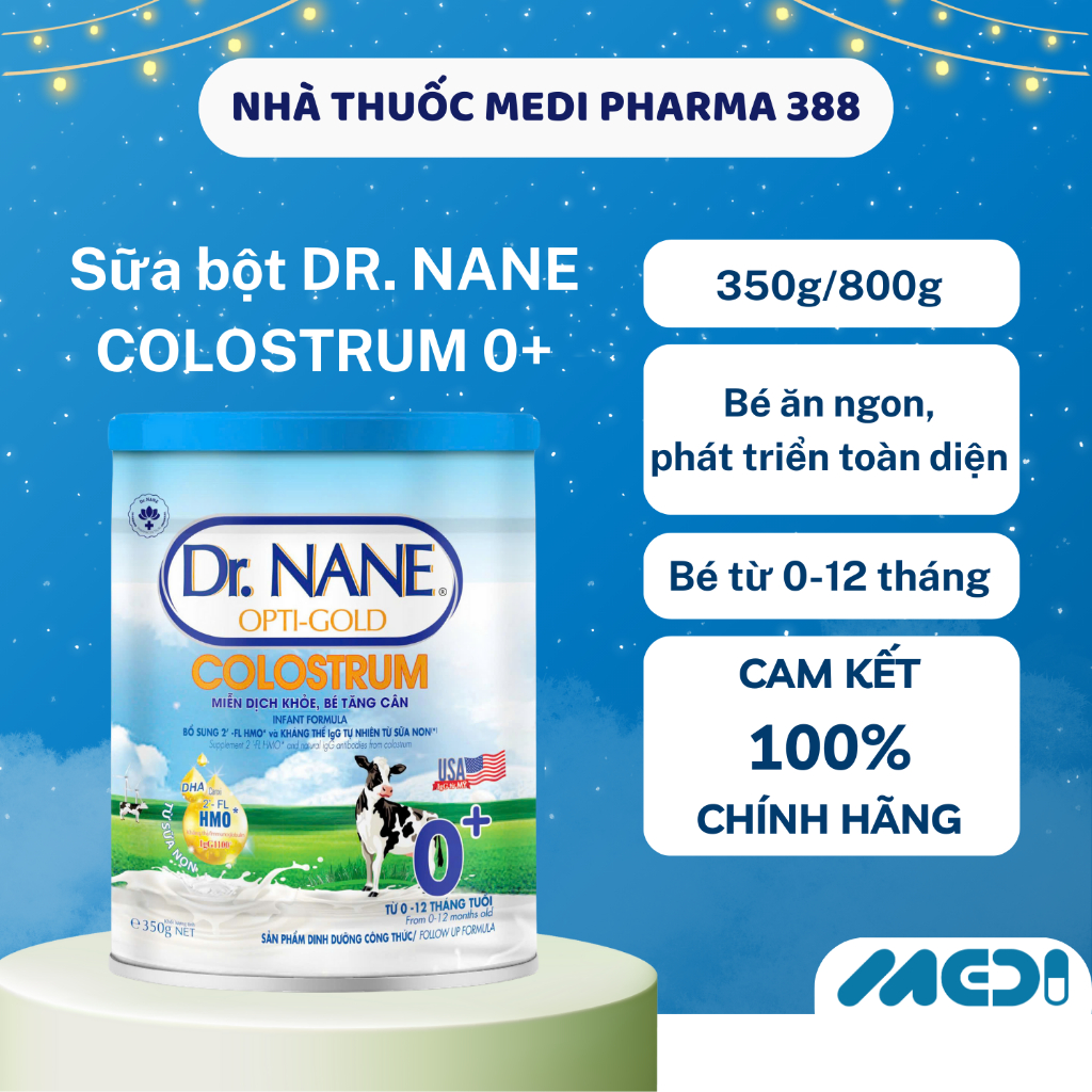 Sữa Bột Dr. Nane Opti-Gold Newborn 0+ Phát Triển IQ Cho Trẻ Từ 0 - 12 Tháng Tuổi