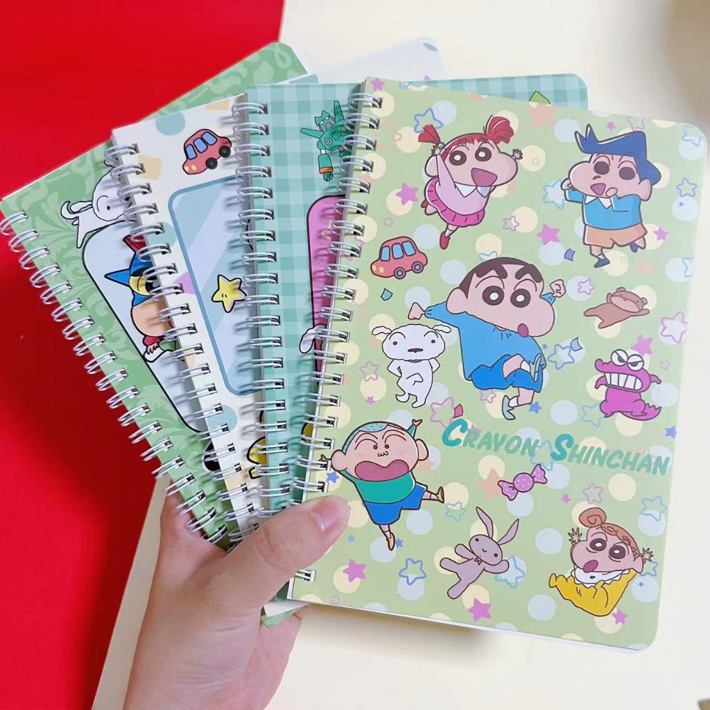 Sổ A5 Vở A5 kẻ ngang gáy xoắn 50 trang Shinnosuke Mim Mim store A5SHIN15