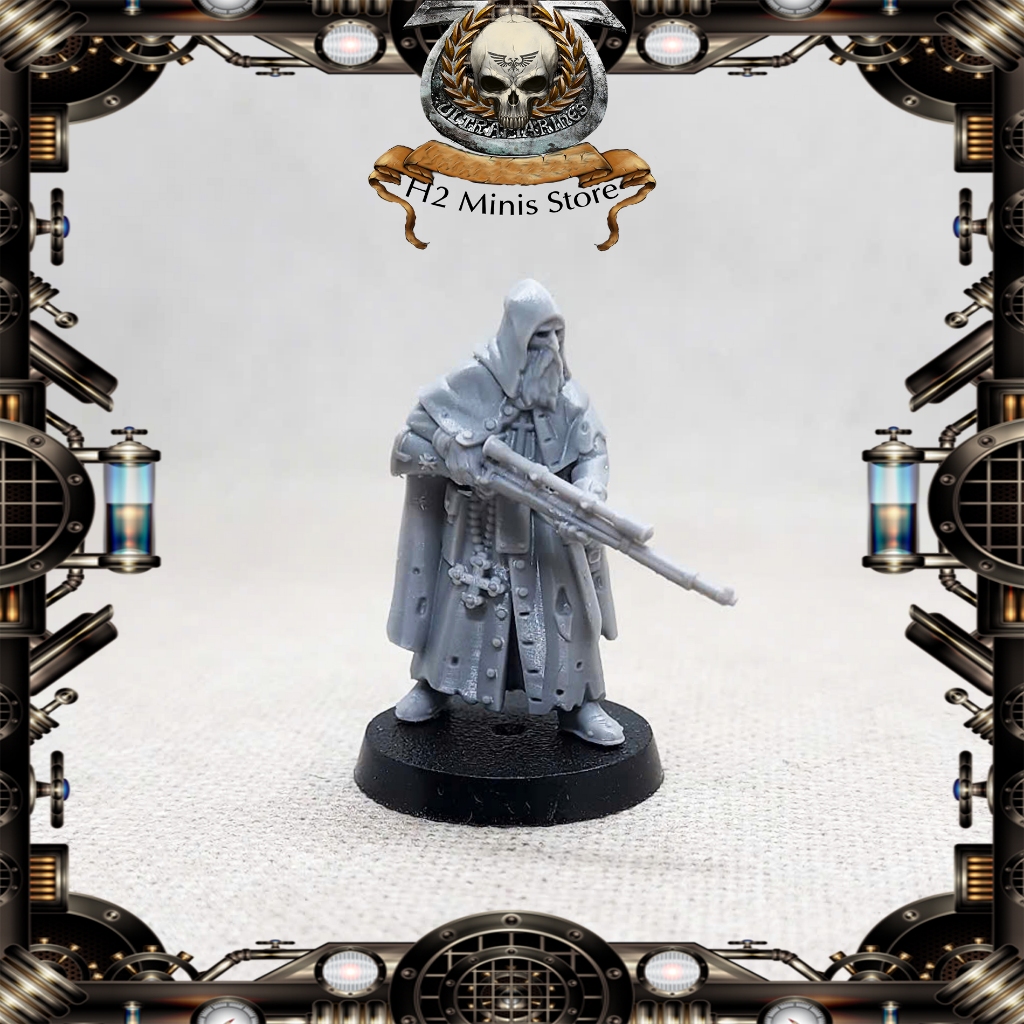 [Mô hình in 3D] Mô hình Trench Grimdark Principality of New Antioch - Sniper Priest (Sniper Rifle)