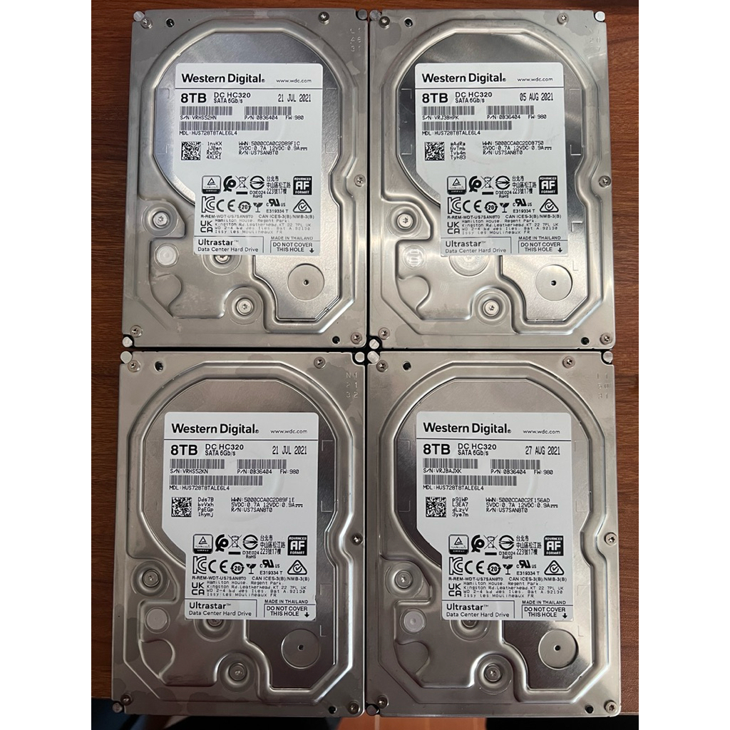[USED] Ổ cứng HDD/SSD SATA chuẩn Datacenter 12TB/ 10TB/ 8TB/ 4TB/ 2TB/ 1TB