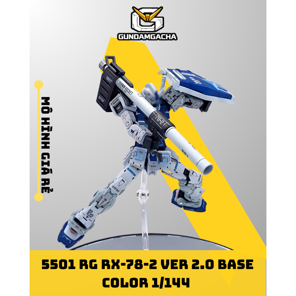 Mô Hình Lắp Ráp RG 1/144 RX-78-2 Ver 2.0 Base Color 5501 – Mô Hình Giá Rẻ | ChangLong