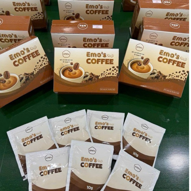 cà phê hòa tan 3 trong1 Emo's coffee