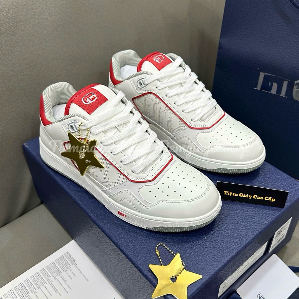 Giày Thể Thao B27 Đỏ Trắng Nam Nữ Hàng Quảng Châu Full Bill Box