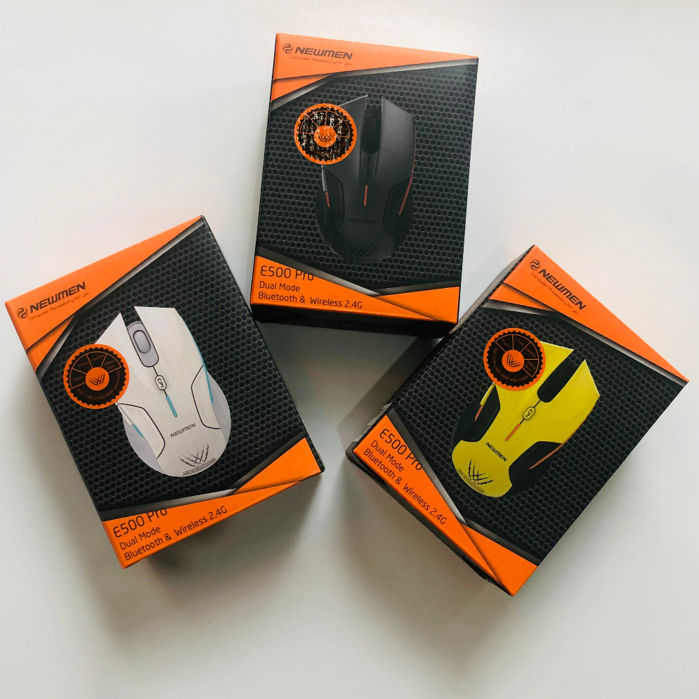 Chuột không dây Bluetooth Newmen E500 Pro - Kết nối không dây Bluetooth & Wireless 2.4G