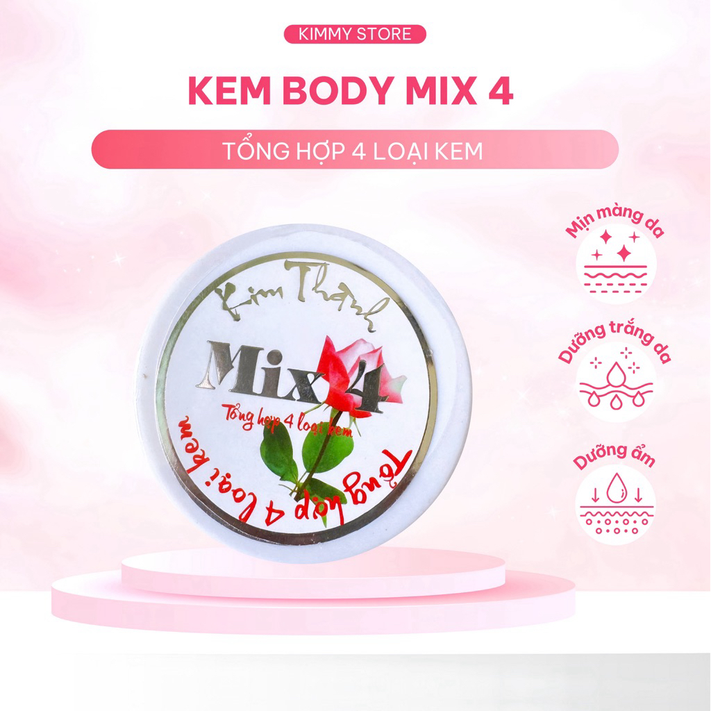 kem mix 4 tuyết lan chuẩn xịn lẻ hộp 60g