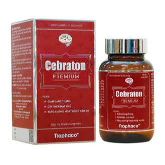TPBVSK Cebraton Premium của Traphaco giảm căng thẳng, mệt mỏi, mất ngủ, đau đầu, hoa mắt, chóng mặt