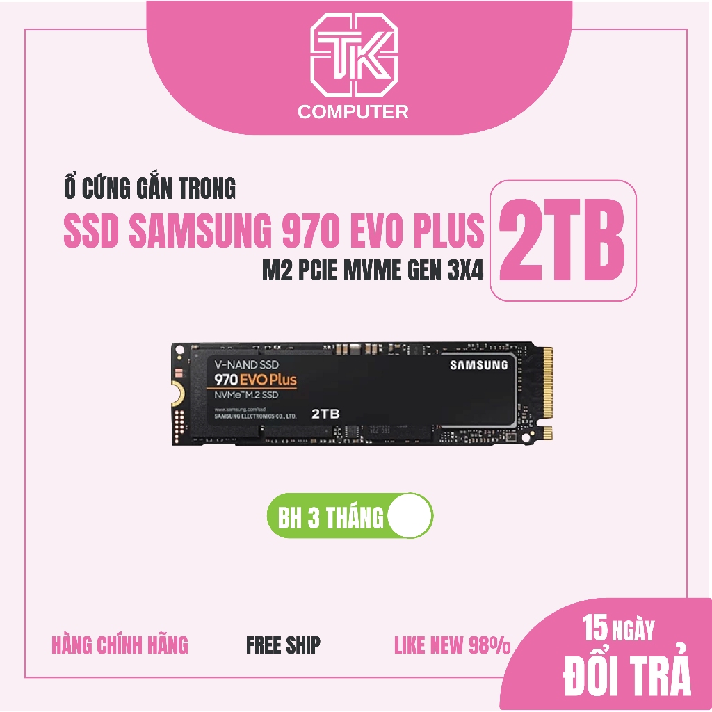 Ổ CỨNG SSD SAMSUNG 970 EVO PLUS 2TB M2 GIÁ SIÊU RẺ