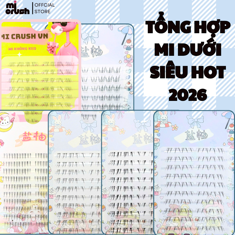[Full Mi Dưới] Mi An Lăng Dung  - Mi Triệu Lộ Tư hot trend - Mi Không keo 10 Hàng - Mi Crush VN