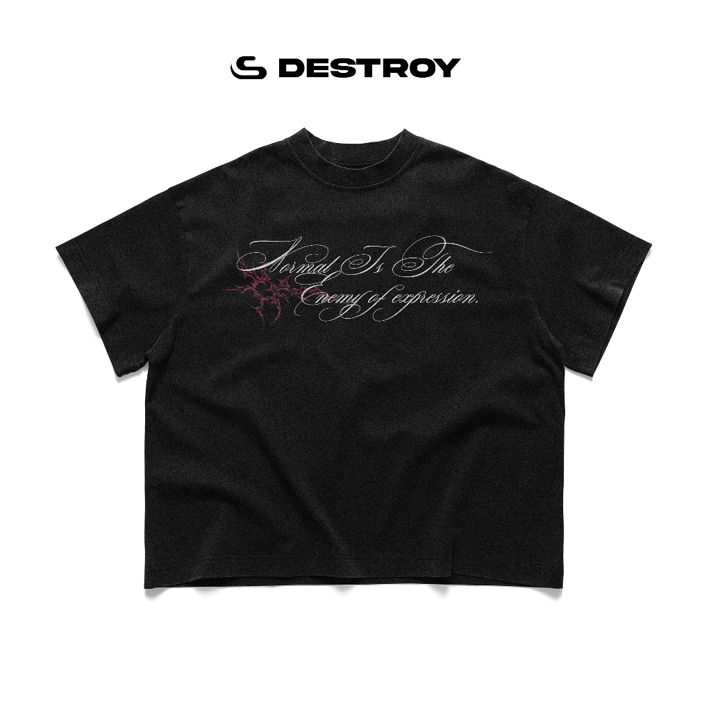 [BST TẾT 2026] Áo Thun Destroy Studio Normal Is The Enemy Of Expression – Boxy Cotton 100% Streetwea