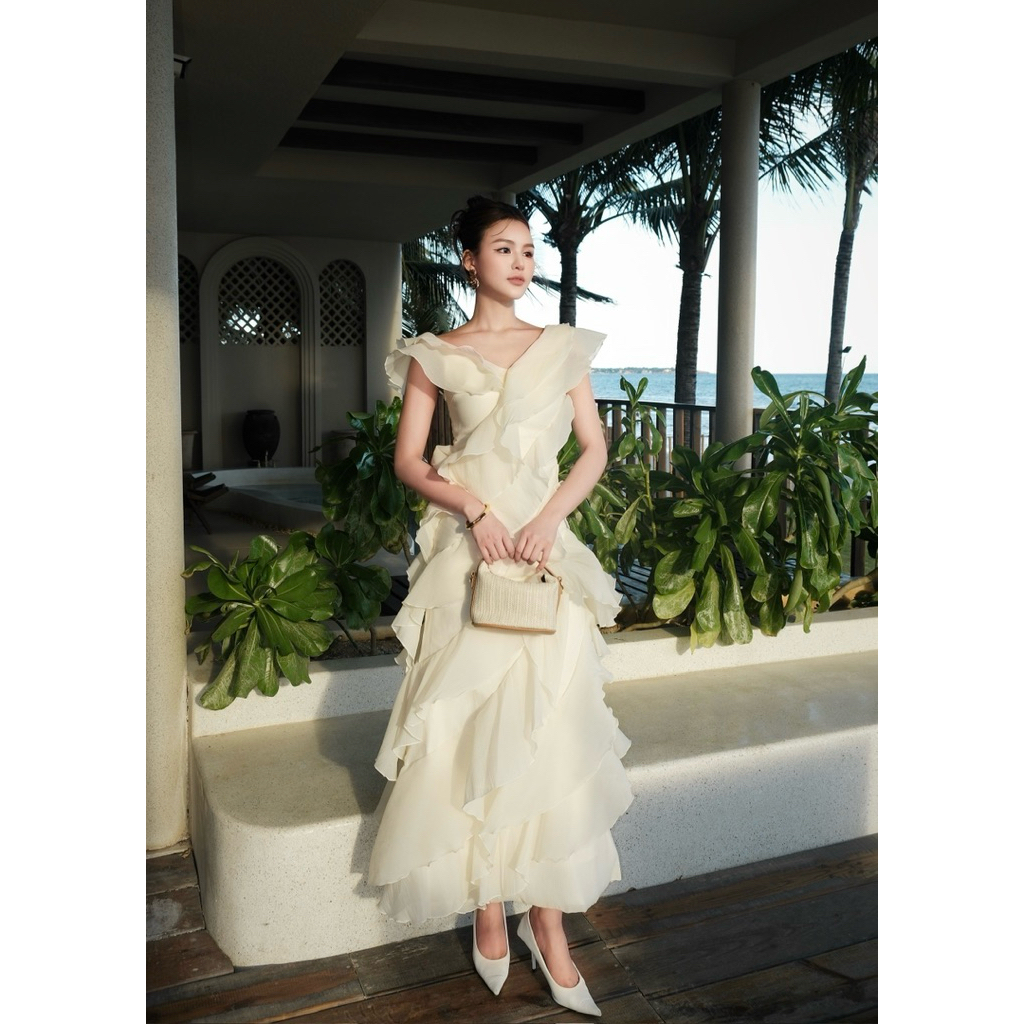 Chion Dress - Váy Maxi Voan Layer Dáng Dài