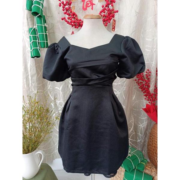 CHIBEST thanh lý - Đầm tafta tay bồng bymo - SIZE S