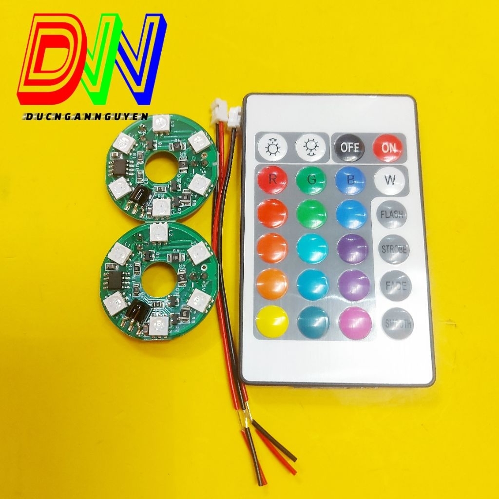 [5V-RGB6L] Mạch Led Đổi Màu RGB 5050 DC 5V An Toàn Có Remote