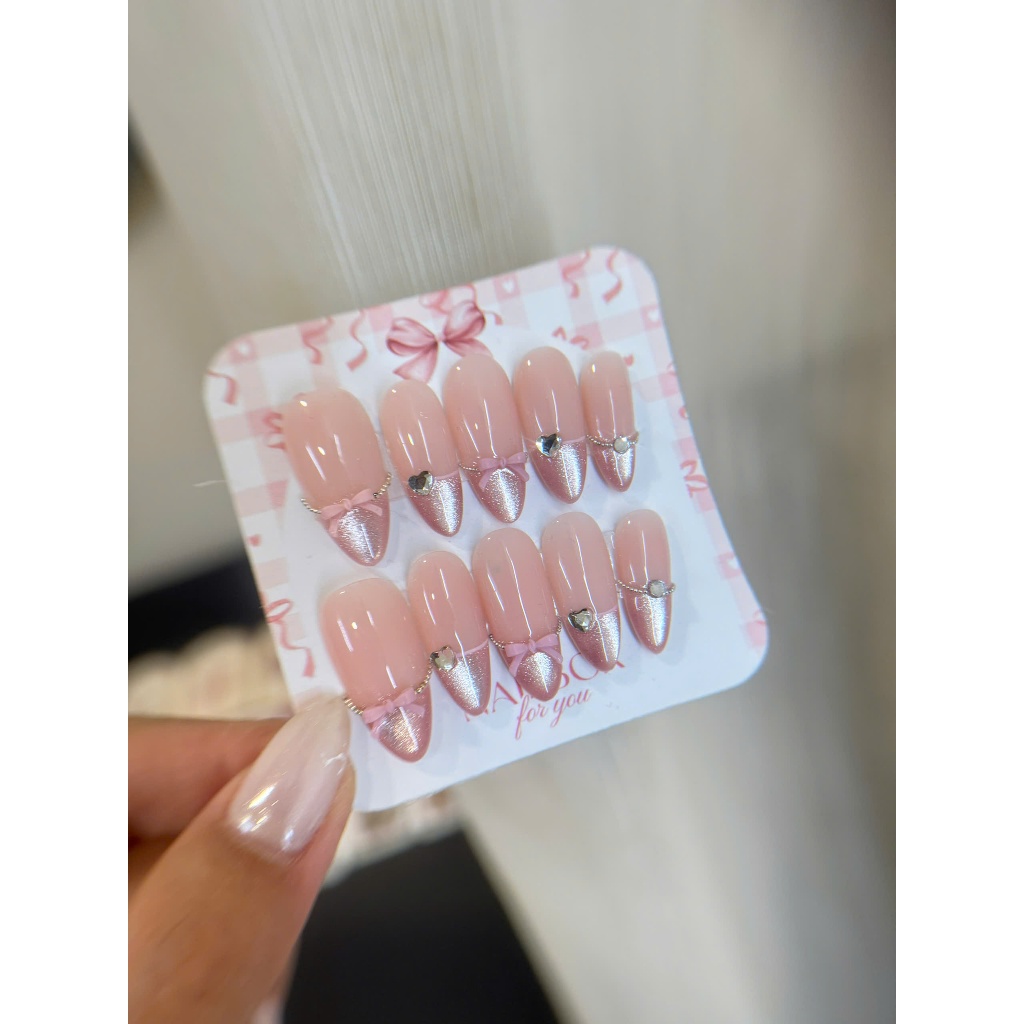 Nail box tự thiết kế cao cấp , Set 10 thủ công vẽ Handmade mới nhất Nail By Moon Mẫu A95