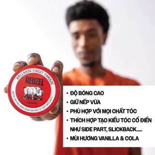 Sáp vuốt tóc Reuzel Red Pomade - đỏ