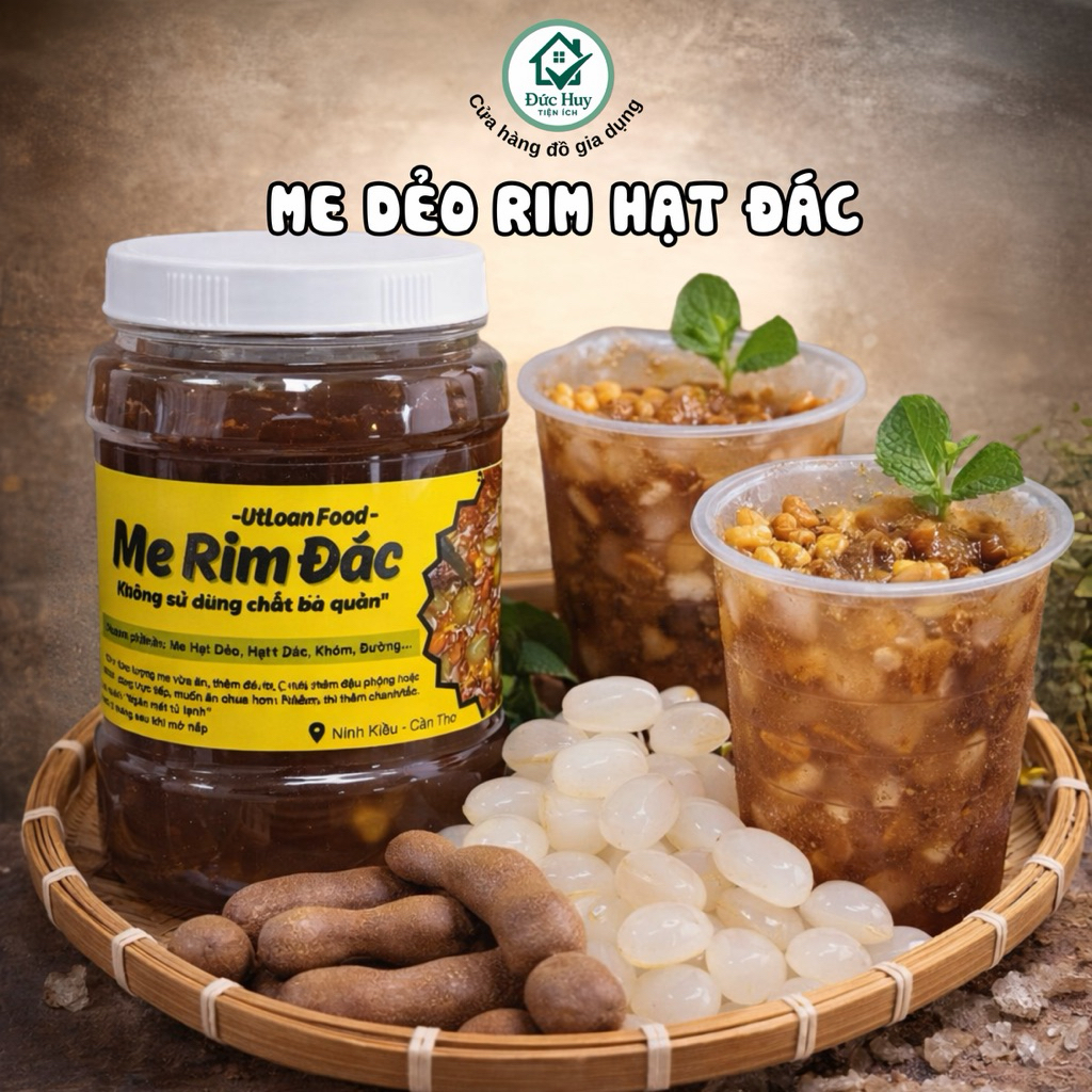 ĐÁ ME HẠT DẺO (keo 1000g) RIM HẠT ĐÁC KHÓM Nhà Làm Vị Chua Nhiều