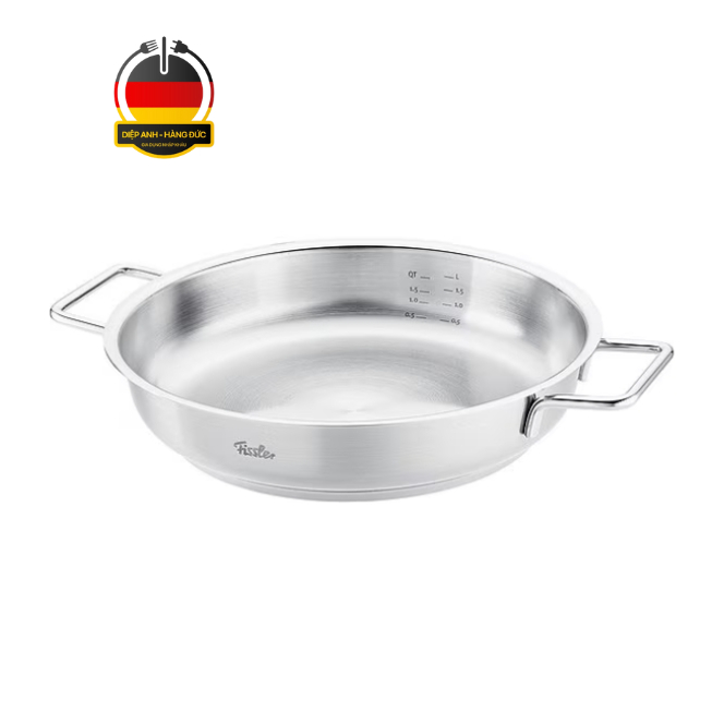 Chảo inox 2 quai fissler pure 24cm nội địa Đức - Diệp Anh hàng Đức