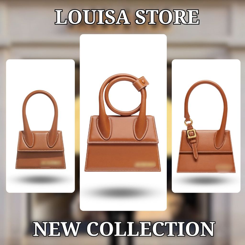 Túi xách nữ J.A.C.Q.U.E.M.U.S mini chiquito Louisa Store, dáng hộp mini quai dài thời thượng