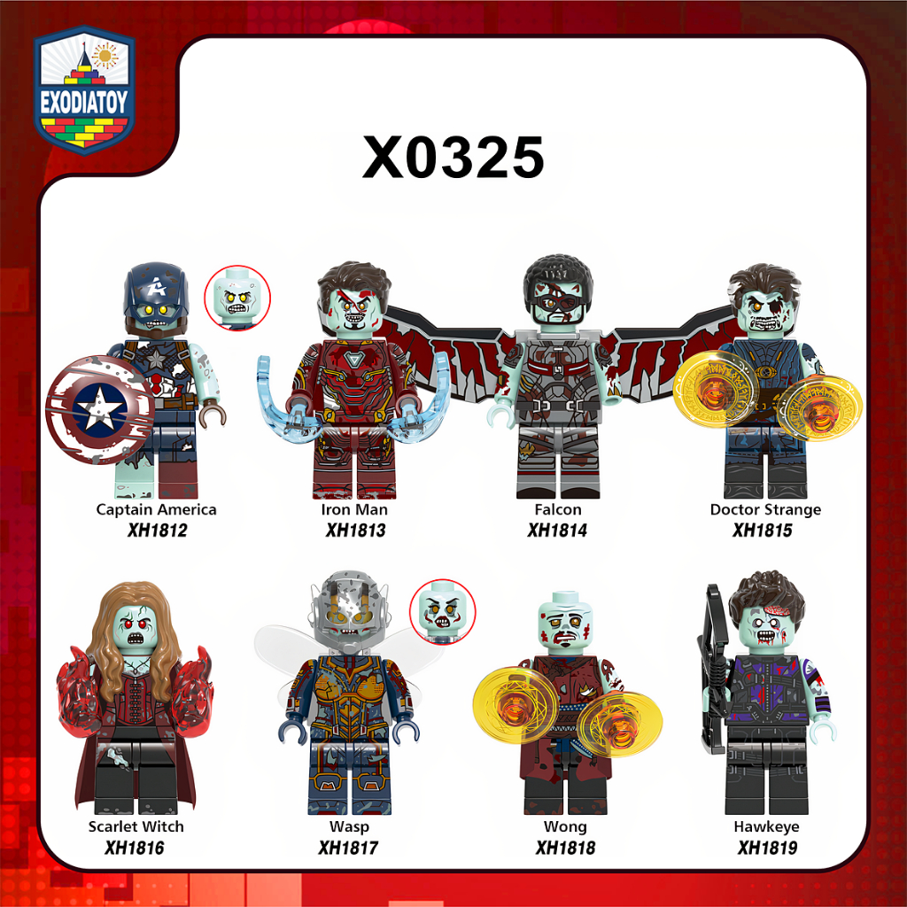 Mô hình lắp ráp Minifigure Marvel Siêu anh hùng trong Series What If... Zombies? - Đồ Chơi Sáng Tạo 